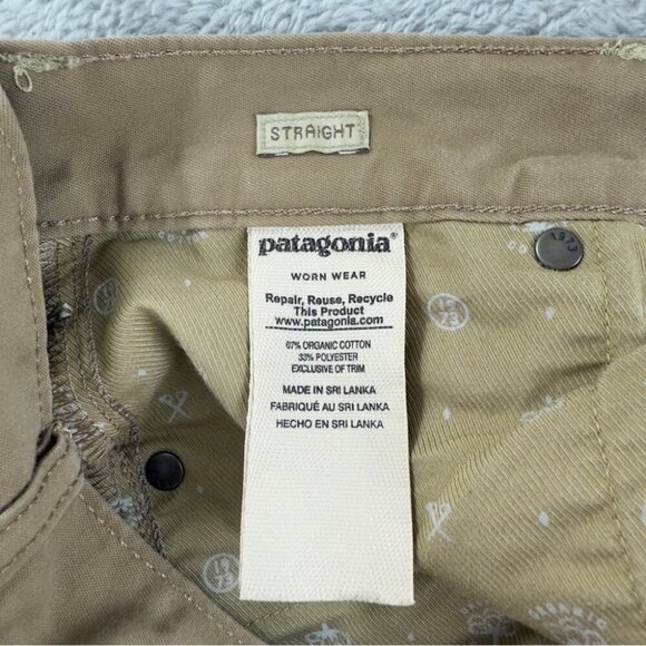 Patagonia Men's Size 28x31 Performance Twill Jeans Straight Leg 56490 Style - Picture 10 of 11